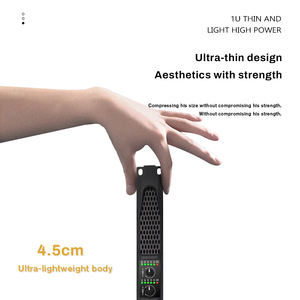 Gooermi R200 Professional 1000W 2 canaux 1U Amplificateur de puissance Système de son <span class=keywords><strong>pour</strong></span> la maison KTV Karaoké Récepteur et amplificateurs - Product Image 2