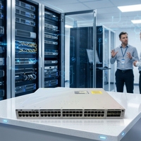 Conmutador Apilable Network Advantage de 48 Puertos UPOE para C9300-48U-A con 8 Puertos SFP 10G, Soporte QoS, SNMP y VLAN