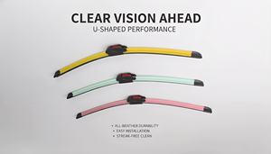 <span class=keywords><strong>Spazzole</strong></span> tergicristallo universali YKWB in gomma naturale senza telaio per <span class=keywords><strong>Audi</strong></span> X5 <span class=keywords><strong>A4</strong></span> BMW, <span class=keywords><strong>tergicristalli</strong></span> personalizzati con attacco a U - Product Image 3