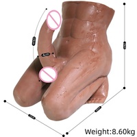 Nuevo Masturbador Masculino de Medio Cuerpo con Glúteos Grandes para Mujer, Juguetes Sexuales, Dildo Realista Enorme