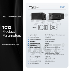 Professioneel single 12-inch neodymium line <span class=keywords><strong>array</strong></span> pro audio passief buiten- en binnensysteem voor kleine shows en podiumoptredens - Product Image 5