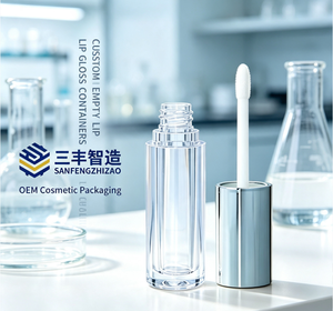 High Quality Mini Rose Golden Screw Cap <b>Lip</b> Gloss Cosmetic <b>Lip</b> Glaze Sample Trial Packaging - Product Image 6