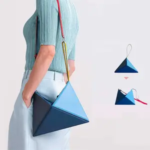 New Arrival Multi-function fashion style Hand crafted Origami Foldable Sling Shoulder Bag deformable small purse bag for women