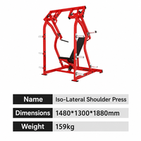Appareil de musculation isolaux double fonction pour pectoraux et dos, à charge libre, pour usage commercial en salle de sport, équipement d'entraînement du haut du corps