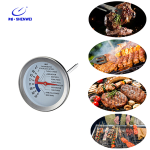 Thermomètre <span class=keywords><strong>de</strong></span> barbecue mécanique SW avec cadran facile à lire et <span class=keywords><strong>sonde</strong></span> alimentaire <span class=keywords><strong>de</strong></span> 110 mm pour porc, bœuf, dinde, grillades, poulet, utilisation en cuisine - Product Image 6