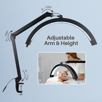 Éclairage professionnel à LED pour le travail, extension de cils, lumière pour cils, lumière demi-lune, salon de beauté, lampe à LED pour ongles