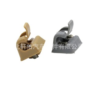 Mercedes-Benz Sun Visor Bracket <b>Clip</b> 12681000127101 Gray Plastic Fixing <b>Hook</b> For W123 W124 Car Replacement - Product Image 3