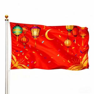 Drapeaux et bannières personnalisés en polyester imprimés numériquement 3x5 pieds pour événements promotionnels d'équipe, cadeaux de mariage, décoration de fête - Product Image 1