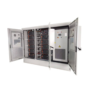Conteneur de stockage d'énergie 215 kWh, armoire de batterie LiFePO4, refroidissement par air, réseau hybride, communication RS485, utilisation extérieure - Product Image 1