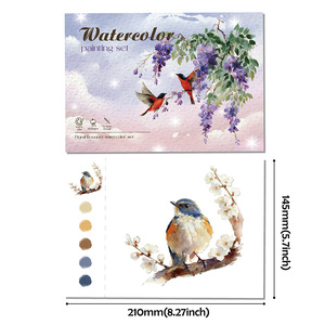 ชุดวาดภาพระบายสีน้ำแบบพับได้ ปรับแต่งสีสันได้ พร้อมพู่กัน ชุดอุปกรณ์ศิลปะสำหรับวาดภาพ DIY - Product Image 4