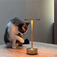 Lampe de table/bureau LED sans fil portable, moderne, flexible, simple, à intensité variable par toucher, idéale pour la chambre et le camping en extérieur – Offre Spéciale