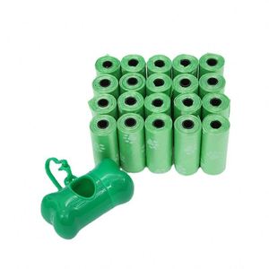 Lot de 20 sacs à déjections pour animaux de compagnie avec pelle, sacs imprimés pour excréments de chien, sacs à litière pour chat, sacs à déjections pour chien - Product Image 4