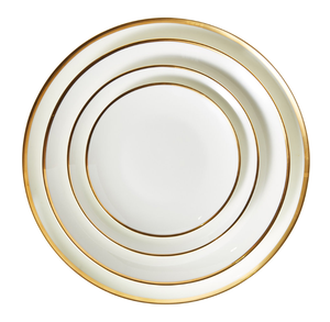 <span class=keywords><strong>Set</strong></span> di <span class=keywords><strong>piatti</strong></span> per stoviglie in porcellana Bone China con bordo in ceramica bianca - Product Image 6