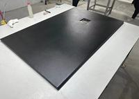 Receveur de douche Domo noir mat SMC série TB 26 mm, design moderne, garantie 1 an, vente directe usine pour usage hôtelier