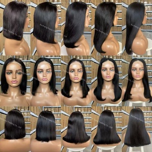 Недорогой прямой парик из натуральных волос - Product Image 2