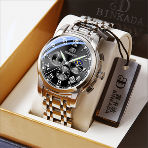 2025 탑 브랜드 럭셔리 시계 패션 캐주얼 석영 스포츠 손목시계 전체 스틸 방수 남성 시계 Relogio Masculino 시계 - Product Image 6