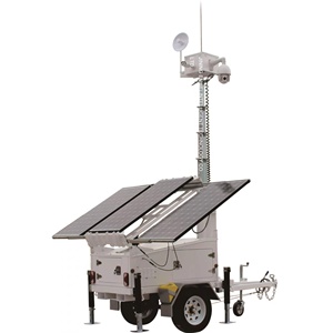 Di động năng lượng mặt trời Powered CCTV tháp giám sát Trailer năng lượng mặt trời <span class=keywords><strong>Camera</strong></span> Trailer cho các cơ sở công cộng - Product Image 5