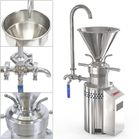 Moulin colloïdal agricole en acier inoxydable pour le traitement du beurre de cacahuète, du soja, des beurres de noix, du beurre de fèves de cacao et du beurre de maïs, avec moteur de pompe