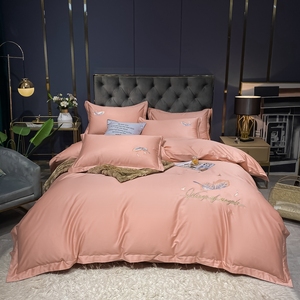 Nhà Máy Sản Xuất 100% Cotton Luxury Thêu Bedding Set Comforter Set Tấm Ga Trải Giường Đặt - Product Image 5