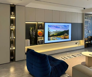 Meuble TV moderne minimaliste, meuble multifonctionnel pour le salon, le bureau, support élégant pour TV et rangement - Product Image 2