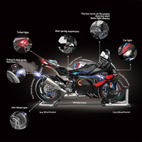 Nueva Motocicleta Eléctrica de Juguete, Estilo Moderno, Escala de Simulación 1:9, Modelos de Motocicleta de Aleación Fundida a Presión para Niños con Control Remoto
