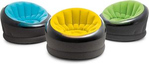Portable Modern Foldable Inflatable air <b>Sofa</b> Made of PVC + Flock Comfortable Fan-shaped <b>Sofa</b> for Outdoor <b>Camping</b> and Courtyard. - Product Image 3