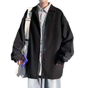 Giacca Bomber Casual da <span class=keywords><strong>Uomo</strong></span> Junior di Marca <span class=keywords><strong>Trendy</strong></span> Ball, Verde con Colletto Rialzato, Vestibilità Ampia, Motivo a Cuore, Autunnale per Adolescenti - Product Image 5