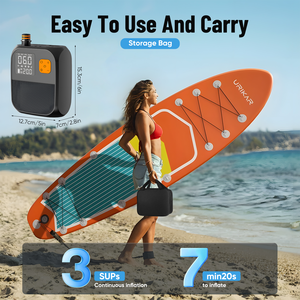 25PSI double étage gonflage dégonflage 8000Mah Rechargeable LCD numérique pompe électrique SUP tente matelas <span class=keywords><strong>compresseur</strong></span> d'air - Product Image 3