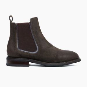 Vente en gros <span class=keywords><strong>Chelsea</strong></span> botte en cuir suédé véritable pour hommes confortable hauteur de cheville plat pour automne hiver fabricant direct d'usine - Product Image 5