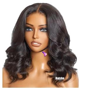 Perruque synthétique à dentelle frontale <span class=keywords><strong>Afro</strong></span> Wave haute température pour femmes européennes et américaines, <span class=keywords><strong>cheveux</strong></span> longs bouclés noirs, densité 150%, transparente, petite - Product Image 1