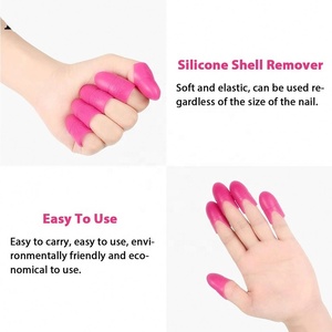10 pièces/sac Silicone Gel vernis à ongles Clip tremper dissolvant vernis dégraissant nettoyant pour ongles Wrap plastique tremper capuchon manucure nettoyage des ongles - Product Image 5