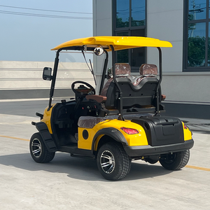 Sièges en cuir de qualité supérieure, imperméables, chariot de golf 2 places en stock, performances à haute vitesse, atteignent jusqu'à 30 km/h pour un déplacement rapide - Product Image 3