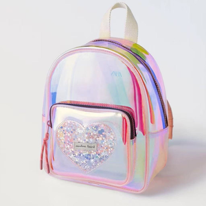 <span class=keywords><strong>Mochila</strong></span> de PVC <span class=keywords><strong>transparente</strong></span> Mini Kids Clear Preschool Book Bag para jardín de infantes - Product Image 2