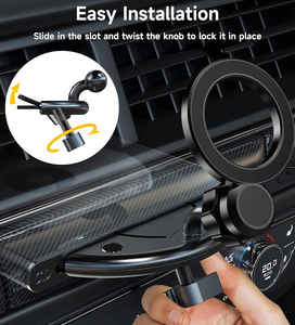 Ímãs super fortes Suporte de telefone CD magnético para CD Player do carro iPhone 16 15 14 13 12 Pro Max Mini Plus MagSafe Case Todos os telefones - Product Image 3