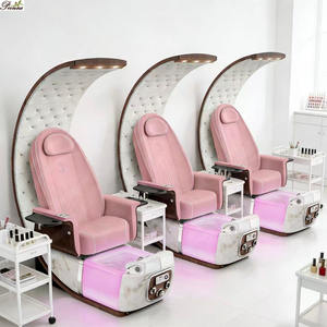 PronneBeauty nouveauté salon & spa durable conception de prévention des reflux salon spa <span class=keywords><strong>chaise</strong></span> de pédicure avec éclairage - Product Image 4
