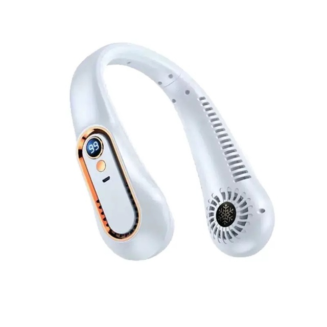 Wholesale New Arrival Rechargeable USB Portable Cooling Neck Fan New Design for Outdoor Car Use Wearable Plastic Fan