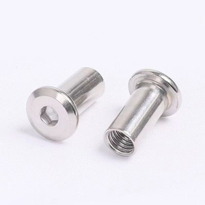 Oem 304 thép không gỉ Chicago vít M2-M10 Nam Nữ cuốn sách ràng buộc đinh tán vít Nickel mạ đánh bóng kết thúc - Product Image 2