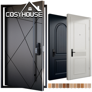 <span class=keywords><strong>Porte</strong></span> <span class=keywords><strong>d</strong></span>'<span class=keywords><strong>entrée</strong></span> pivotante moderne en aluminium, <span class=keywords><strong>porte</strong></span> de sécurité extérieure de luxe pour villa, personnalisable, isolée, anti-effraction - Product Image 1