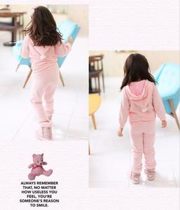 Ensemble de vêtements pour enfants en gros : Manteau à capuche décontracté à manches longues avec pantalon sarouel pour petites filles, directement de l'usine chinoise - Product Image 5