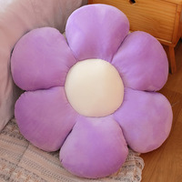 Bantal Daisy 30cm, Alas Duduk Warna-warni, Bantal Lantai Bunga Plush, Bantal Duduk Kantor