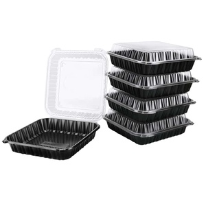 Contenedor de Alimentos Desechable Personalizado con Tapas, Caja Bento de Plástico de 3 Compartimentos para Servicio de Entrega de Comidas Calientes - Product Image 1