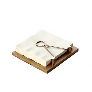 BS International High Quality American Style Stainless Steel <b>Wedding</b> Napkin Holder Exclusive Luxury <b>Tissue</b> Stopper Waterproof - Product Image 6