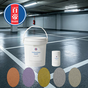 Pittura per Pavimenti Autolivellante in Sabbia di Quarzo Colorata Epossidica, Stucco Liquido Decorativo Senza Giunti per Terrazzo, Ideale per Garage - Product Image 4