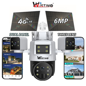 Wistino 4G Năng Lượng Mặt Trời Máy Ảnh Ngoài Trời Không Thấm Nước Ba Màn Hình Con Người Phát Hiện Chuyển Động Báo Động Hai Cách Bằng Giọng Nói An Ninh Máy Ảnh Năng Lượng Mặt Trời 4G - Product Image 1