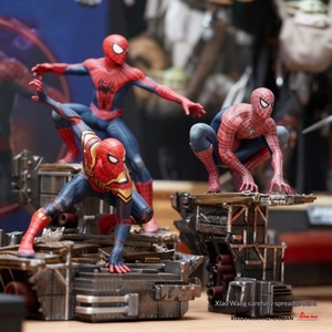 Figurine de plateforme Super Spider-Man, thème <span class=keywords><strong>Avengers</strong></span>, en PVC écologique, modèle de jouet, décoration d'aquarium, cadeau tendance et de collection - Product Image 5