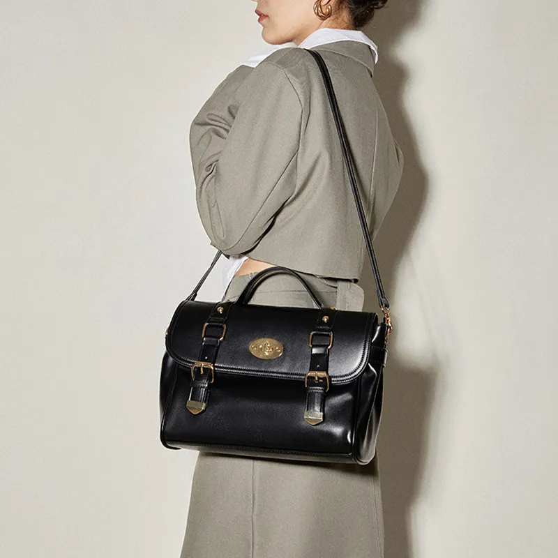 Genuine Leather Handbags Ladies Fashion Large Hand Bags Girls Luxury Purses For Woman