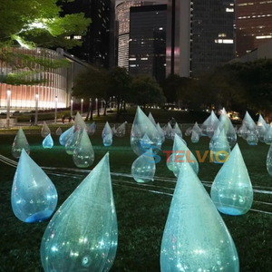 Prix usine Hermétique Transparent Gonflable Flottant <span class=keywords><strong>Bouée</strong></span> Gonflable Goutte D'eau <span class=keywords><strong>Ballon</strong></span> Modèle Avec Lumière pour la Décoration - Product Image 4