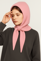 Vente en gros de balaclavas roses personnalisées à la mode pour femmes, automne-hiver, usage extérieur, ski