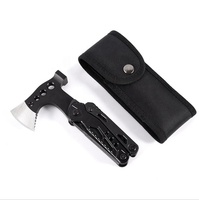 Hache de survie multifonctionnelle portable en acier inoxydable pour le camping en plein air, avec pince pliante et marteau combinés