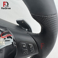 Volant en cuir personnalisé pour BMW Série E E90 328i E60 E46 E87 E92 Z4 E89 E93 335i E84 E38 E36 M3 avec palettes de changement de vitesse